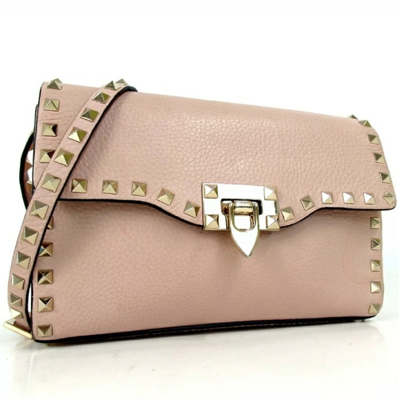 AUTHENTIC VALENTINE GALVANI ROCK STUD SHOULDER BAG - Picture 1 of 9